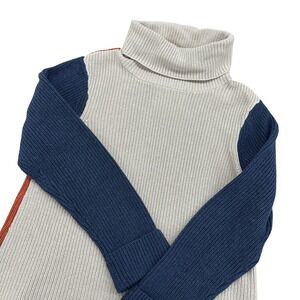 Project 1 Color Block Turtleneck Sweater Women's XL Knit Pullover BNWT $146